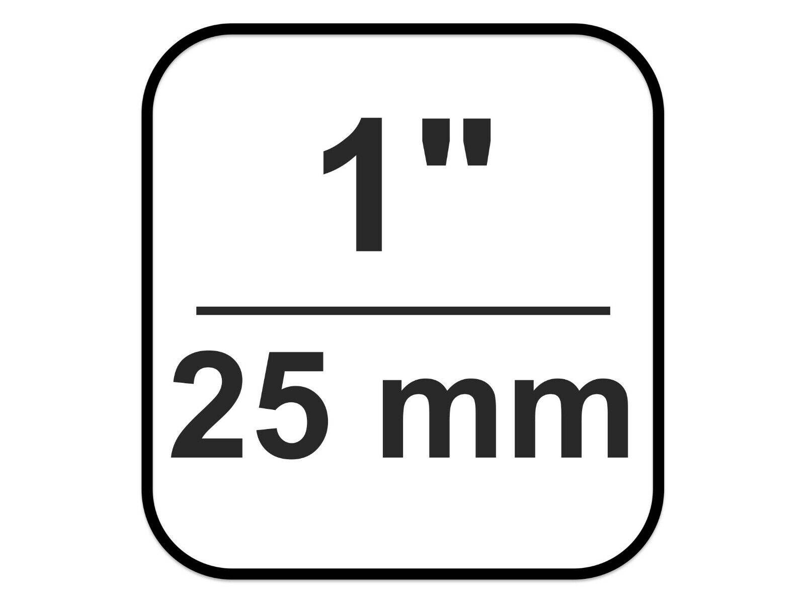 1 Zoll Nuss, Stecknuss 75mm, 12-Kant, Cr-V Industrieausführung