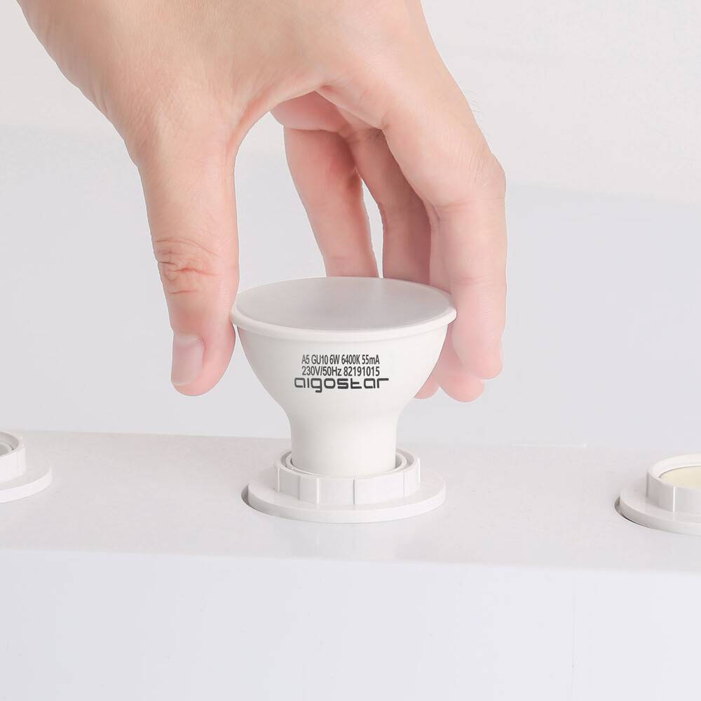 LED Universum LED Leuchtmittel Reflektorlampe A5 Sockel GU10 6W 6400K 440lm Ø50xH55mm