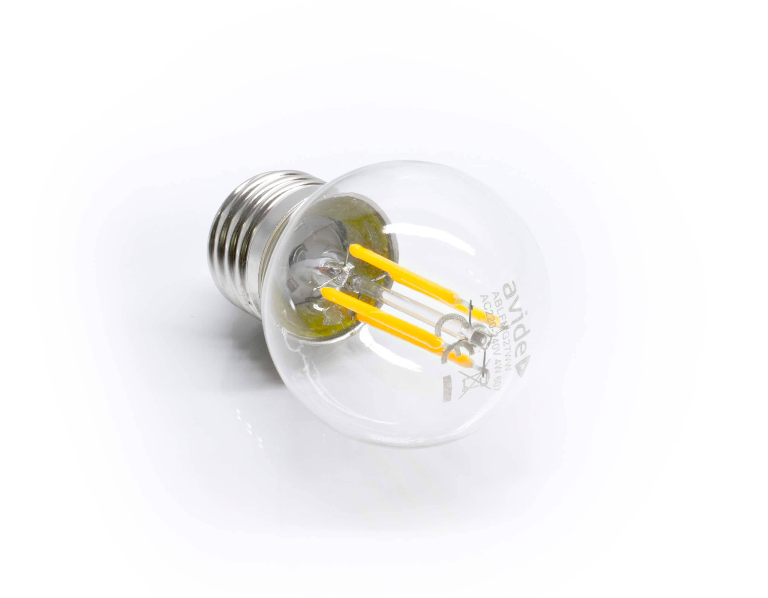 LED Universum LED Filament Leuchtmittel E27 G45 4W 380lm 2700K warmweiß