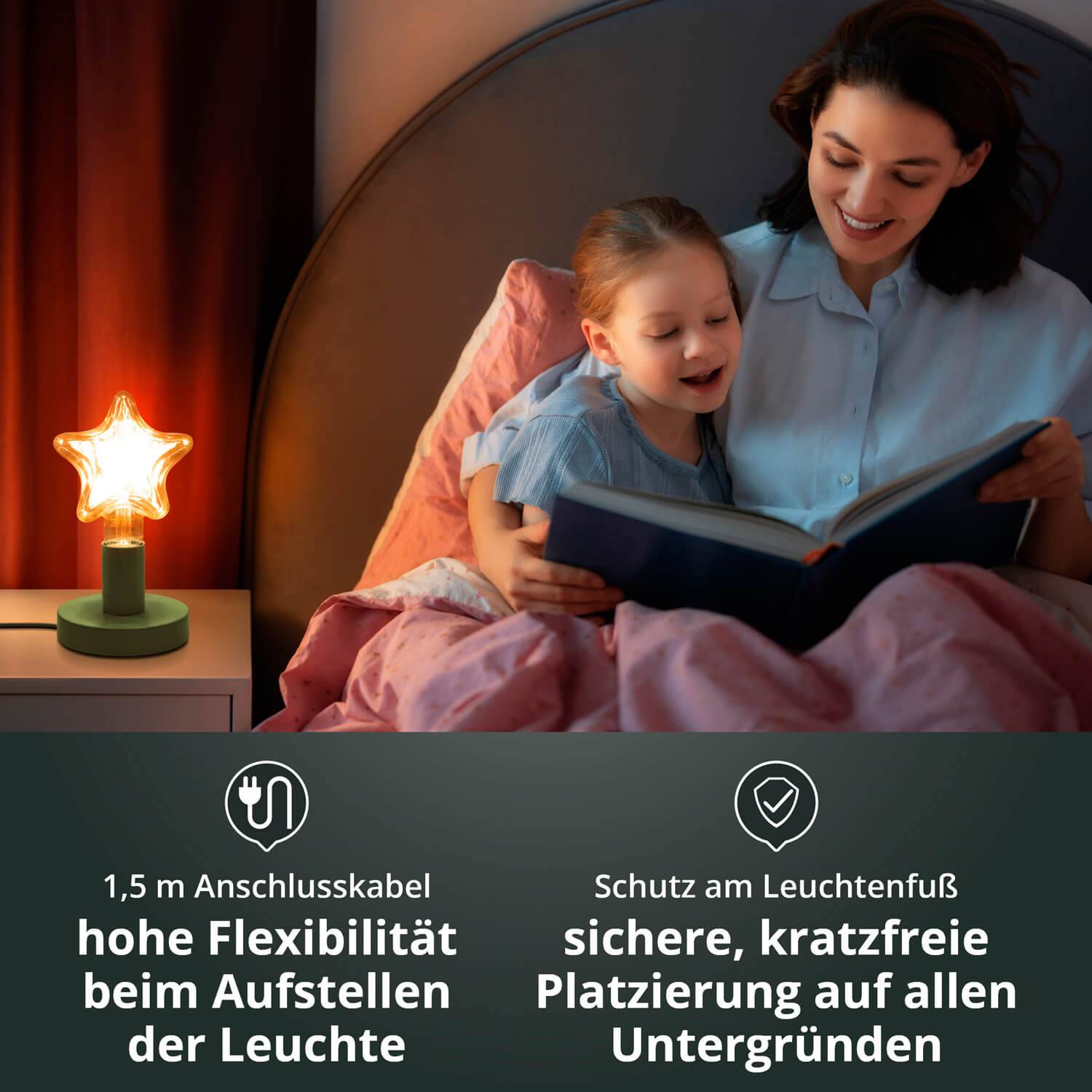 LED Universum 04888 Tischleuchte "Hannibal" mint