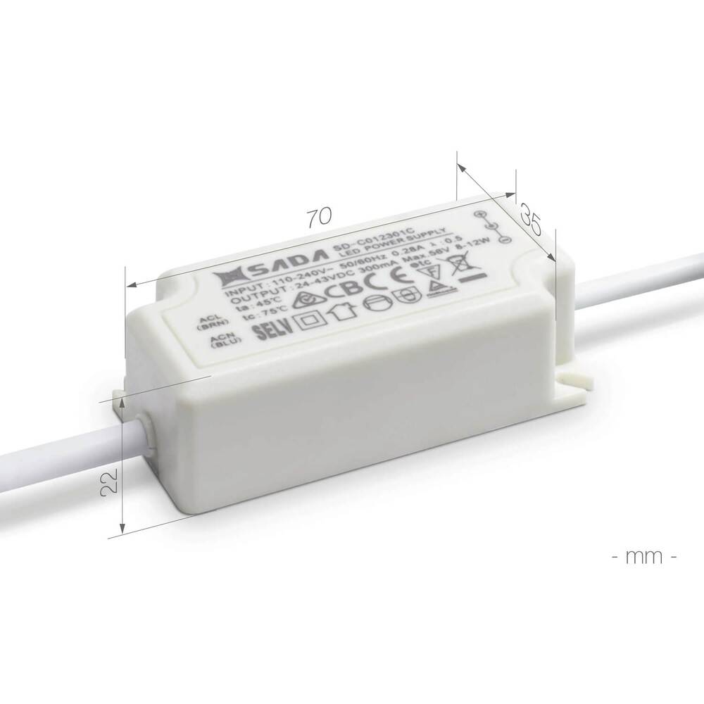 LED Universum LED Panel 9W - rund - warmweiß