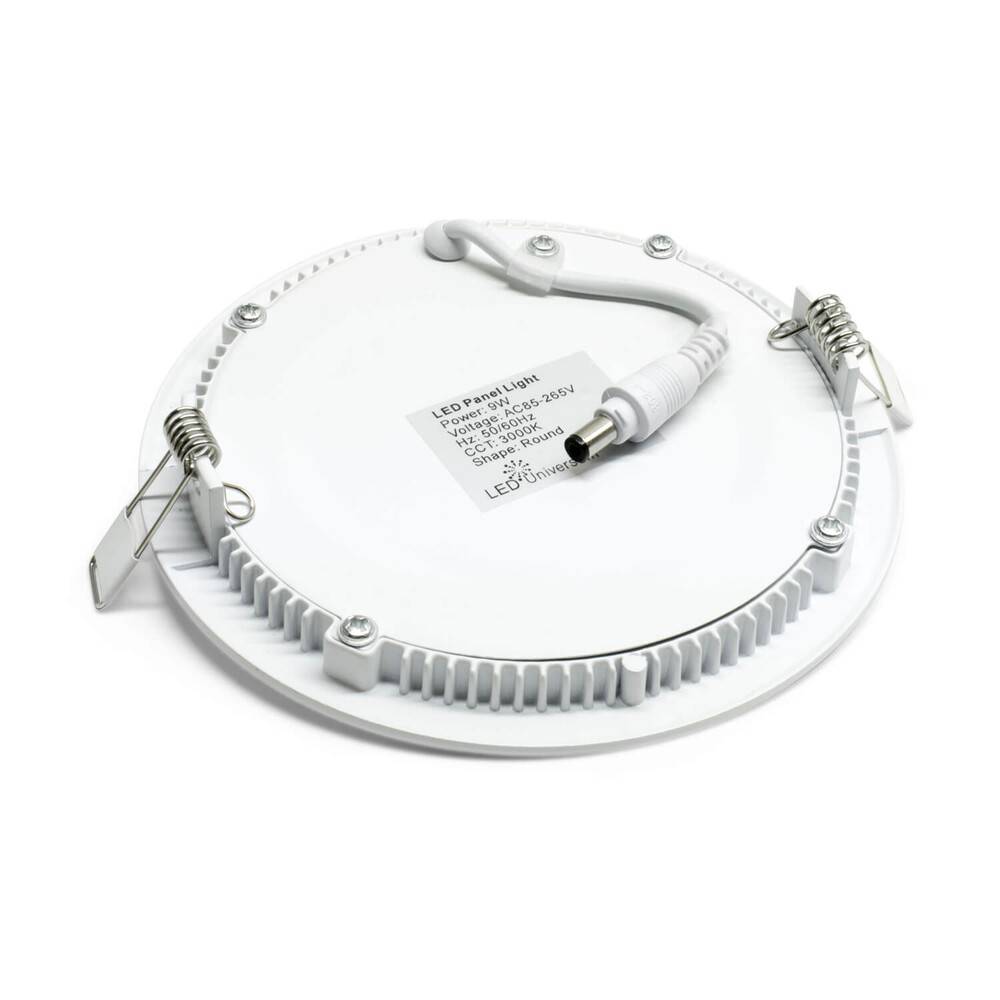 LED Universum LED Panel 9W - rund - warmweiß