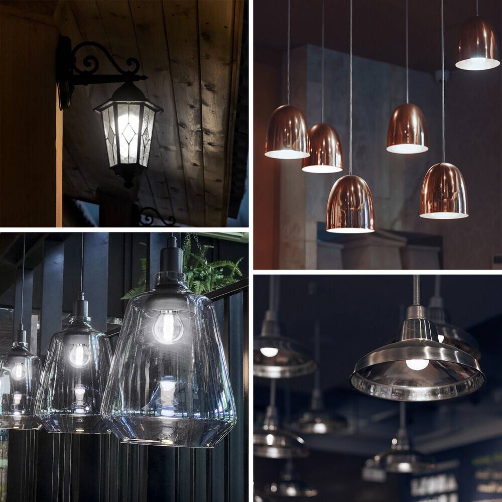 LED Universum LED Leuchtmittel Filament Glühlampe A60 Sockel E27 4W 6500K 470lm Ø60xH105mm