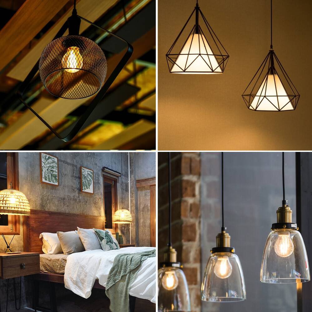 LED Universum LED Leuchtmittel Filament Glühlampe G45 Sockel E27 4W 2700K 470lm Ø45xH73mm