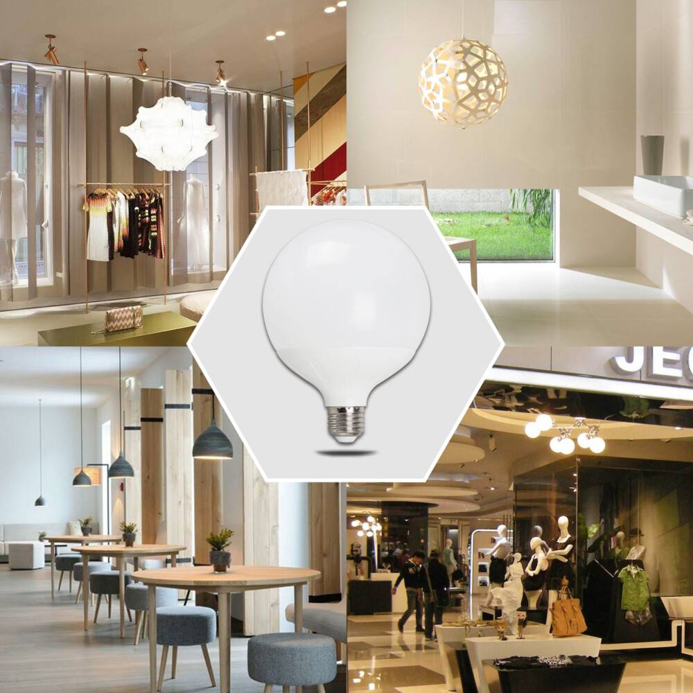 LED Universum LED Leuchtmittel Glühlampe A5 G120 Sockel E27 18W 3000K 1840lm opal Ø120xH157mm