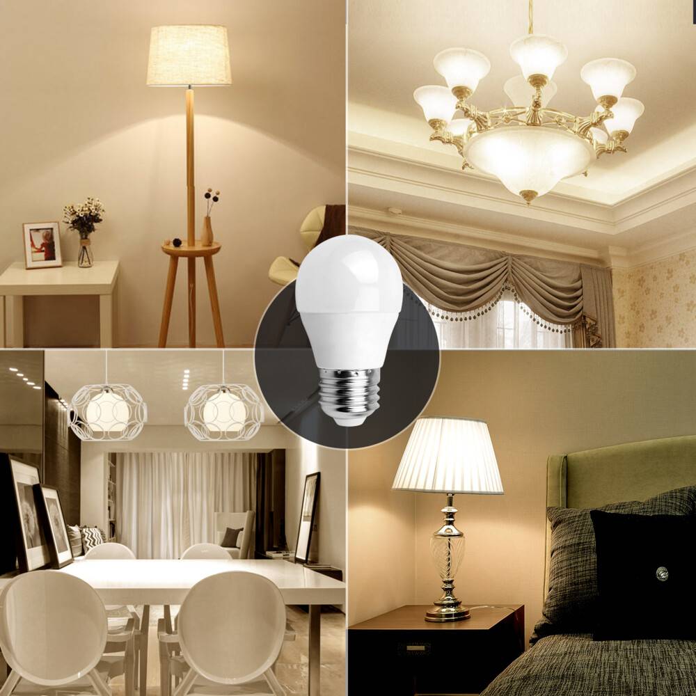 LED Universum LED Leuchtmittel Glühlampe A5 G45 Sockel E27 6W in Schachtel 3000K 510lm Ø45xH80mm