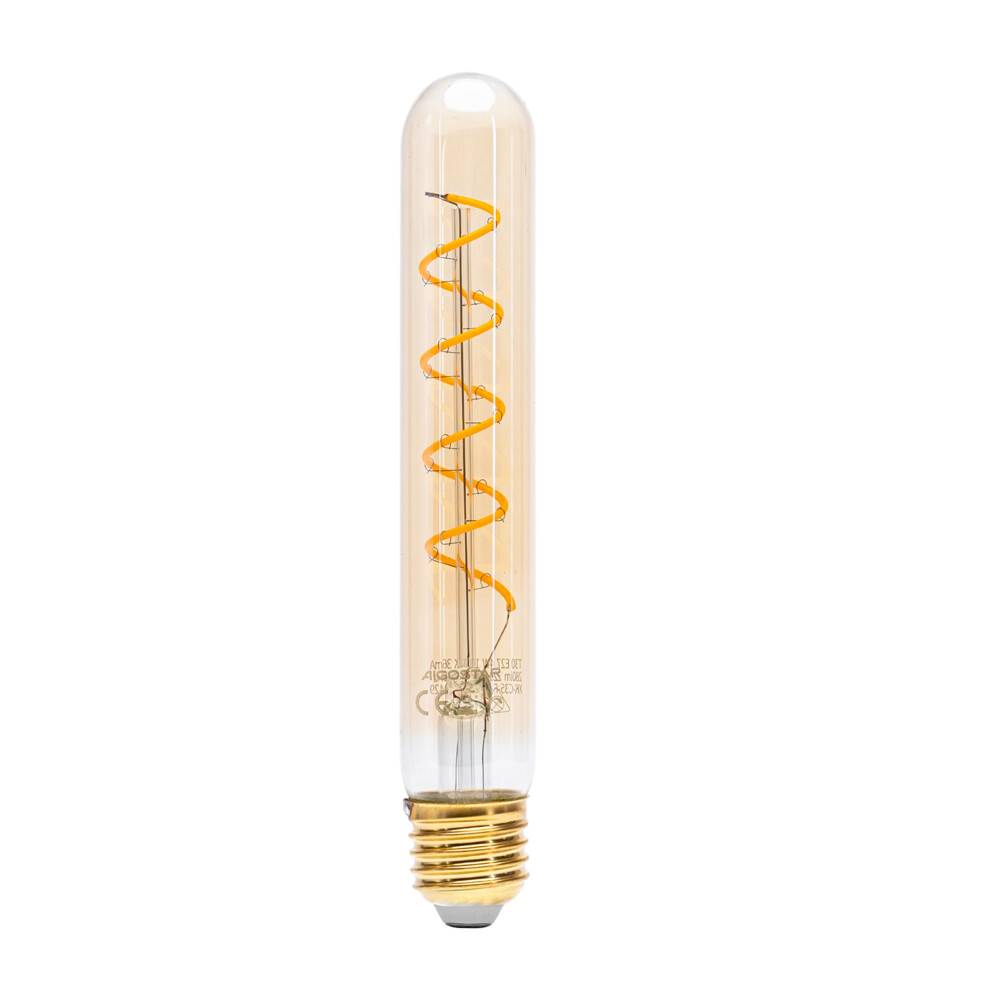 LED Universum LED Leuchtmittel Filament Glühlampe Stabform T30 Sockel E27 4W 1800K/Amber 280lm Ø30xH185mm