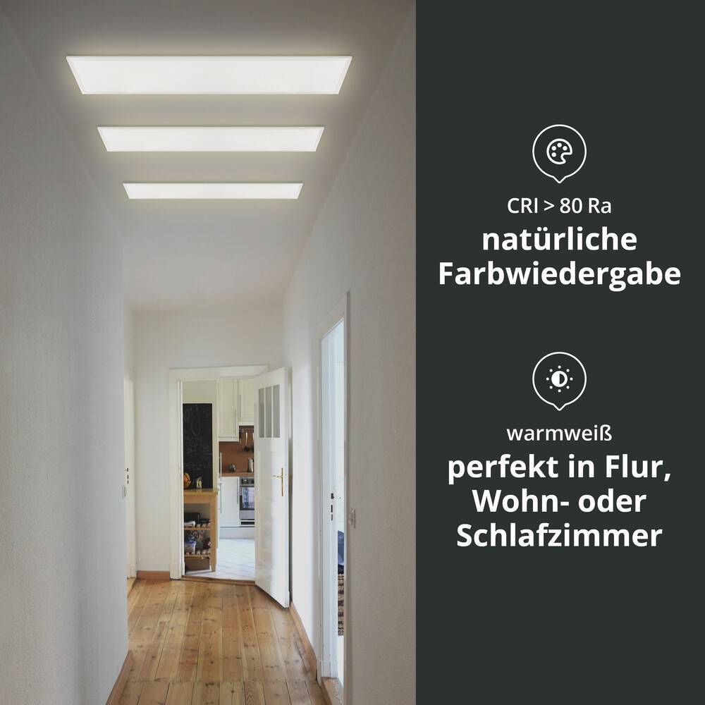 LED Universum LED Panel Einlegeleuchte 120x30cm 40W 3CCT 3000/4000/6500K 5200lm UGR≤22 CRI>80 L1195xB295xH27mm