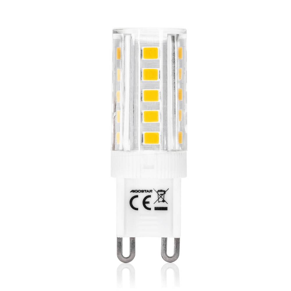 LED Universum LED Leuchtmittel Glühlampe Stiftsockel G9 3,5W 3000K warmweiß 350lm Ø16xH49mm