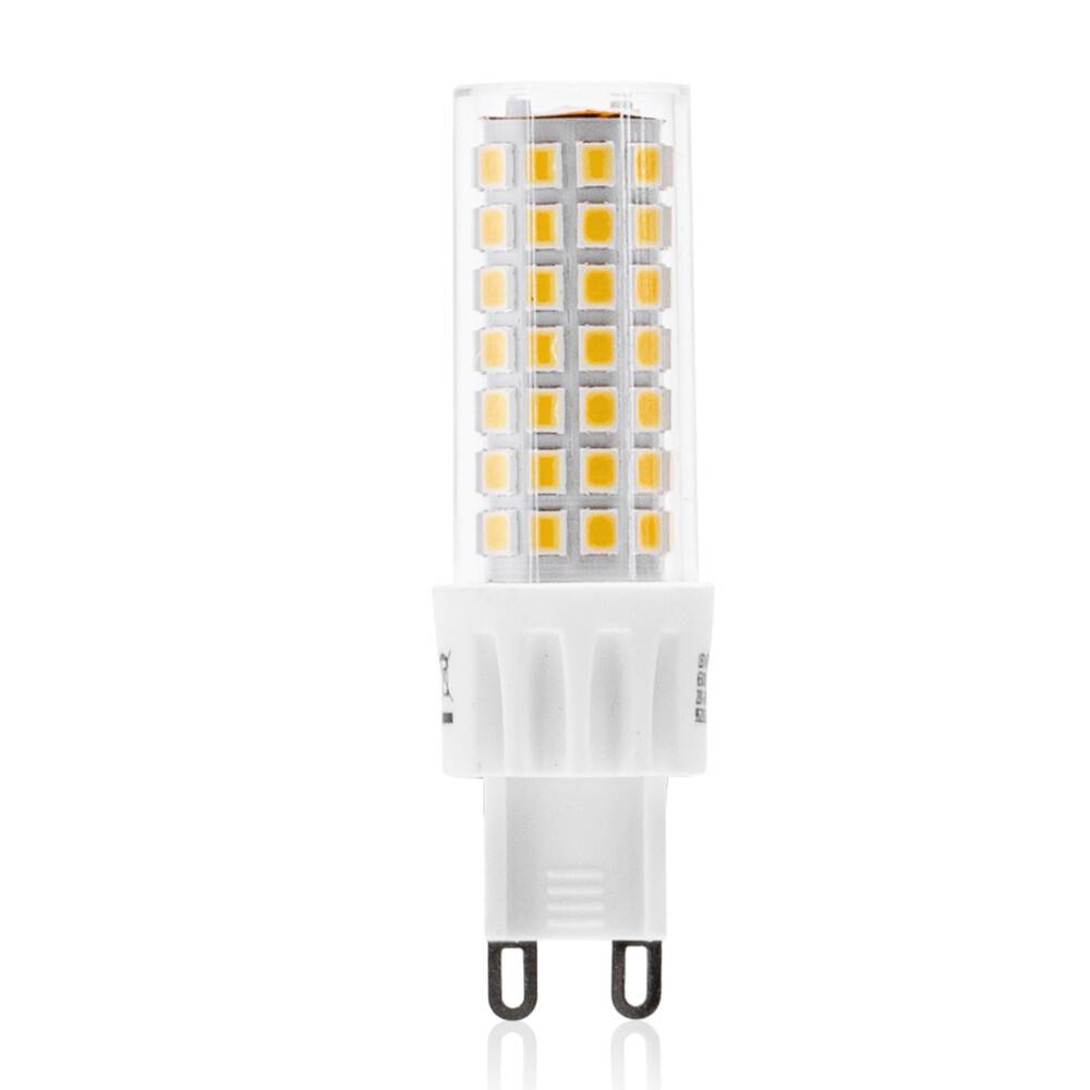 LED Universum LED Leuchtmittel Glühlampe Stiftsockel G9 6W 3000K warmweiß 600lm Ø21xH69mm