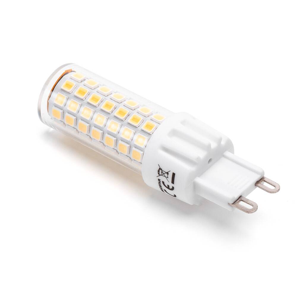 LED Universum LED Leuchtmittel Glühlampe Stiftsockel G9 6W 3000K warmweiß 600lm Ø21xH69mm