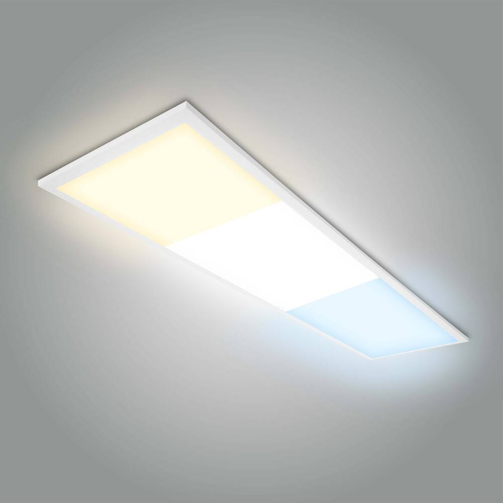 LED Universum LED Panel Einlegeleuchte 120x30cm 40W 3CCT 3000/4000/6500K 5200lm UGR≤22 CRI>80 L1195xB295xH27mm