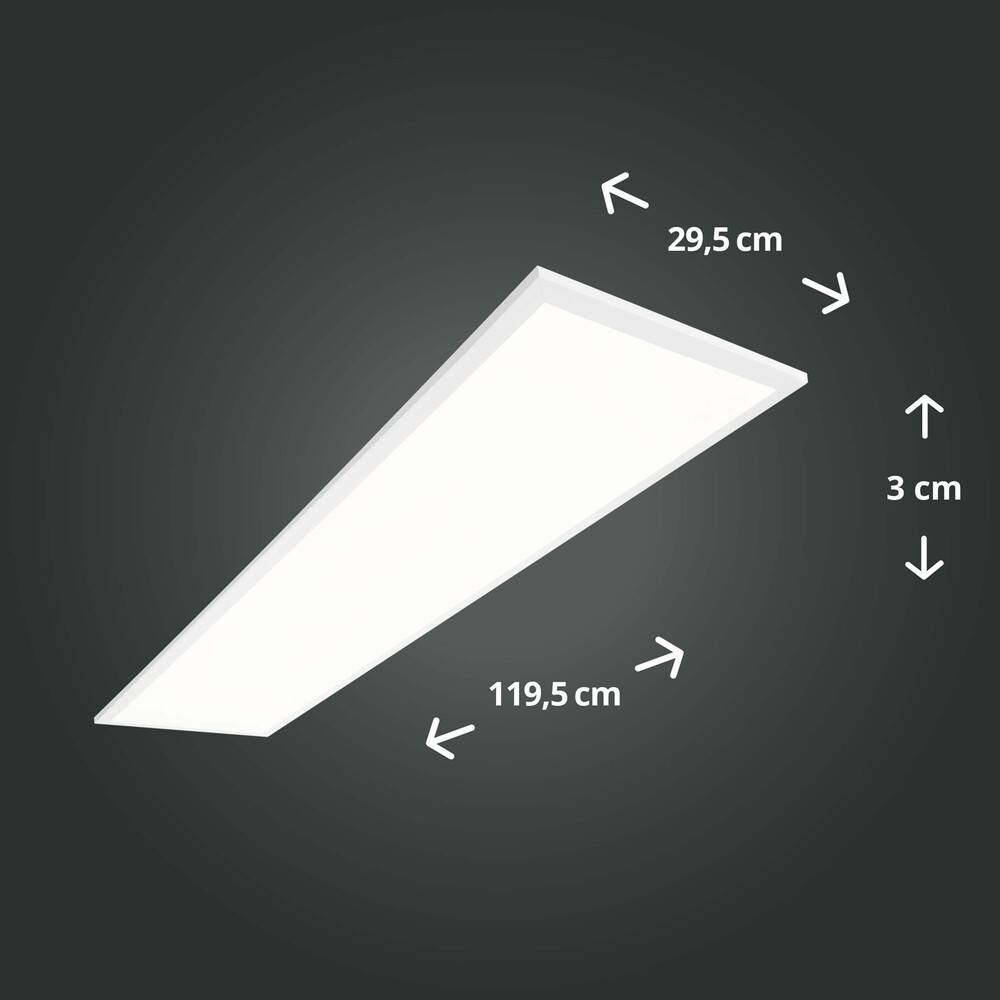 LED Universum Backlit LED Panel Einlegeleuchte 120x30cm kaltweiß 28W 6000K 5040lm UGR≤22 CRI>80 L1195xB295xH32mm