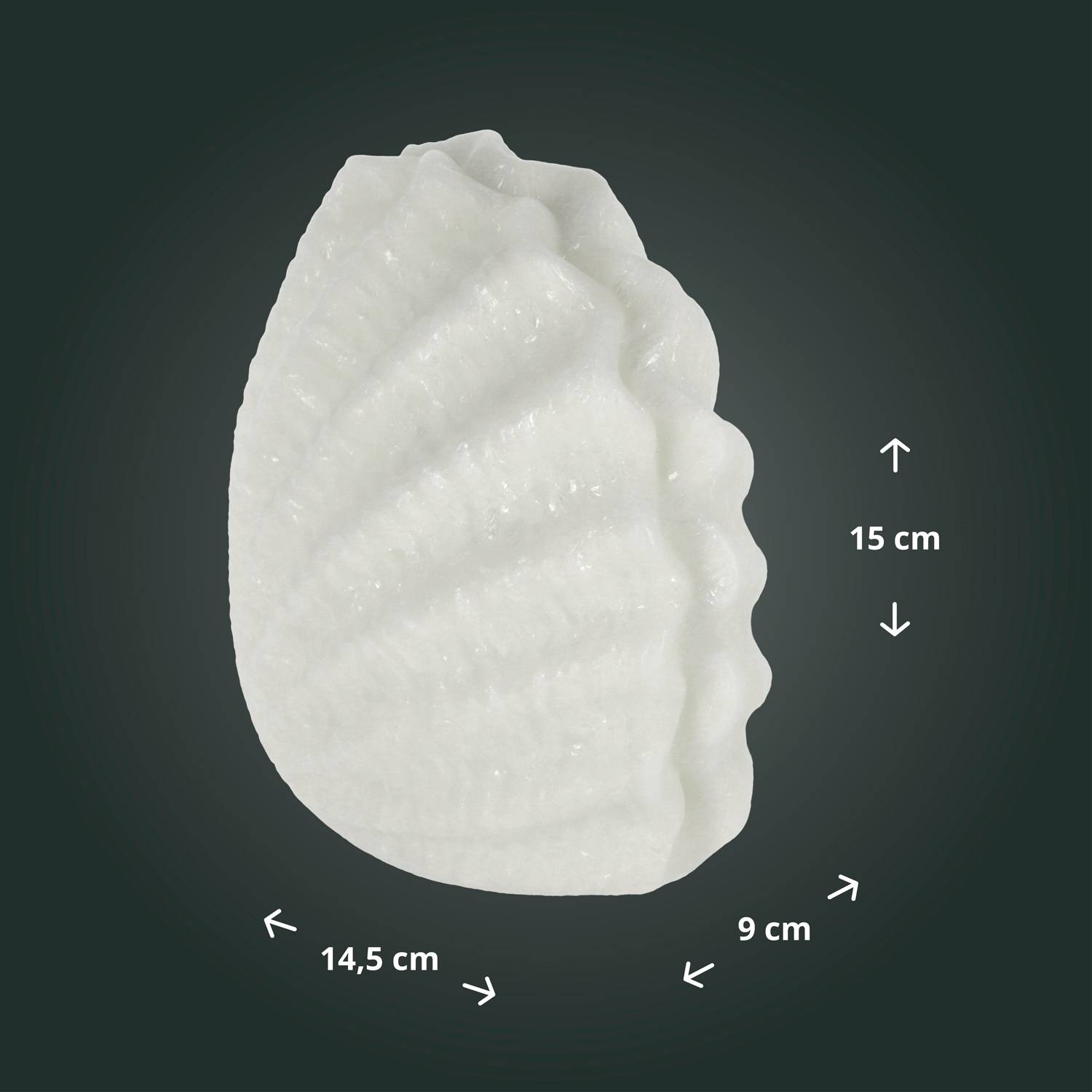 LED Universum LED Echtwachskerze "Shelly" Muschel weiß RGB mit Fernbedienung und Timer