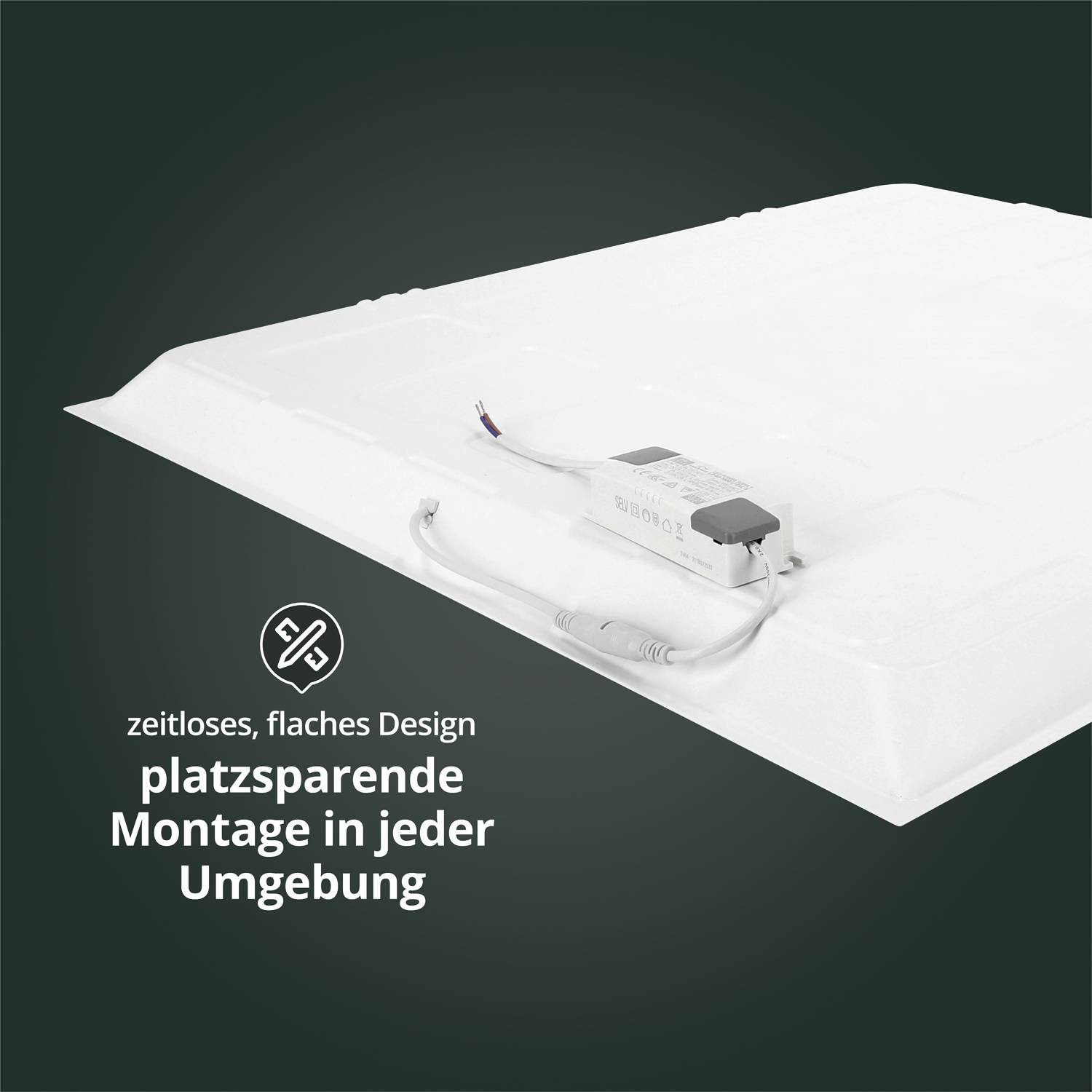 LED Universum Backlit LED Panel Einlegeleuchte 62x62cm neutralweiß 25W 4000K 4000lm UGR≤19 L620xB620xH30mm