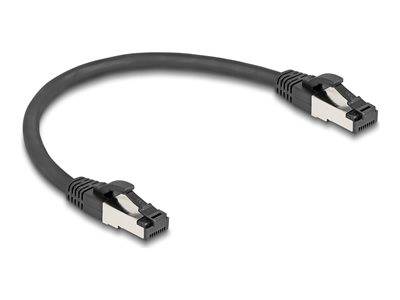 DELOCK RJ45 Netzwerkkabel Cat.8.1 S/FTP 0,25m-40Gbps schwarz Multimedia-Technik