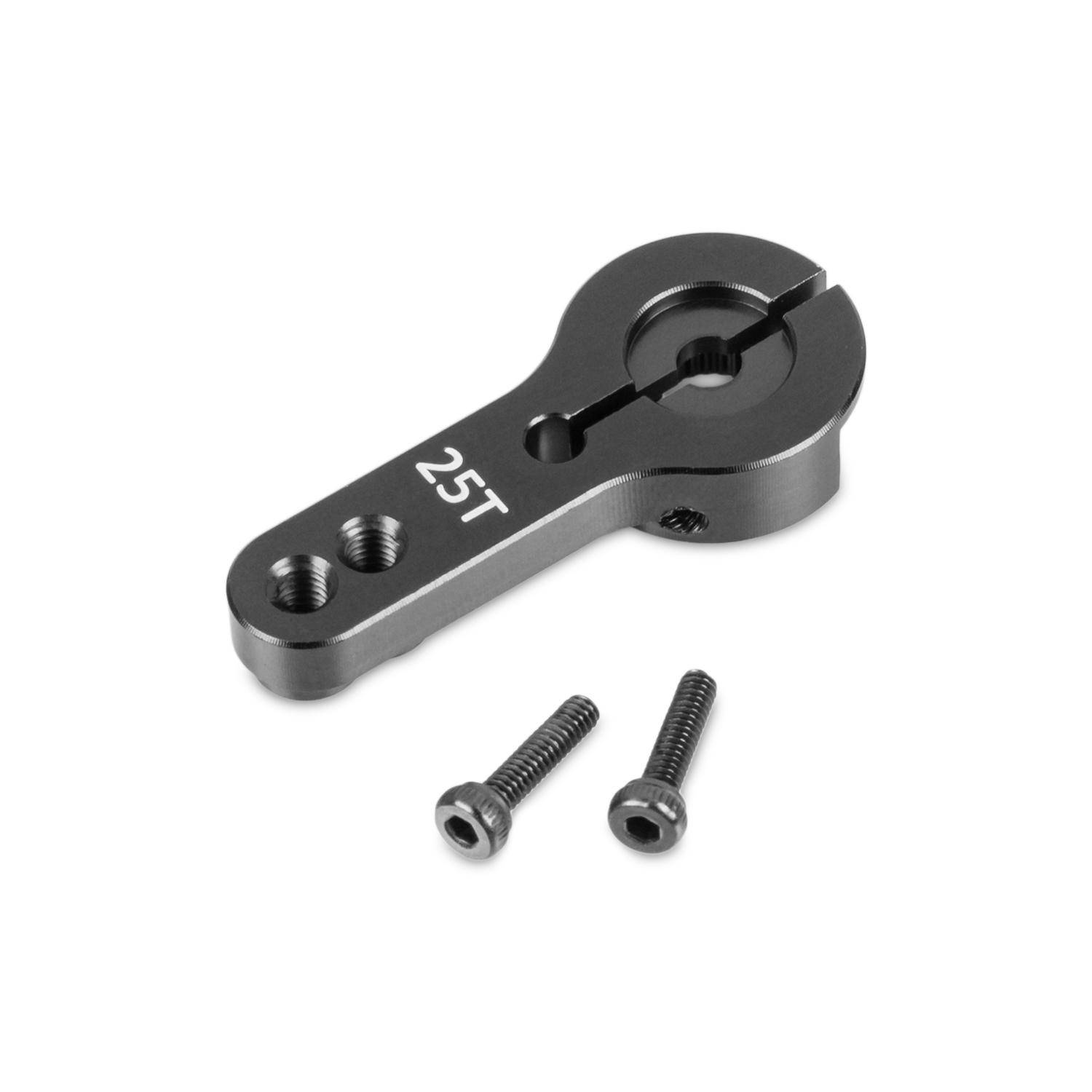 BerryBase 25T M3 Metall Servo-Horn Arm, 25T Spline, 35 mm Länge, 6 mm Aufnahme, M3 Klemmung