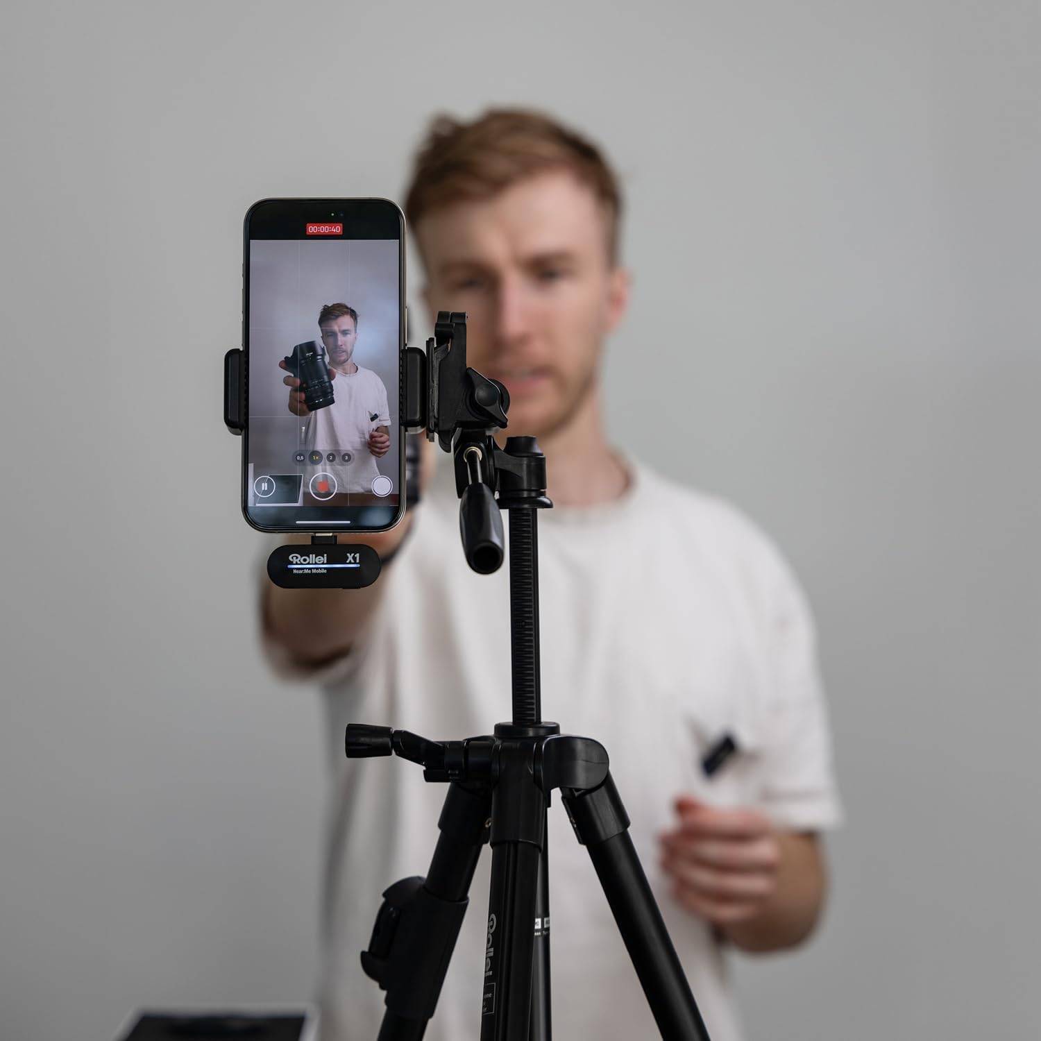 Rollei Hear:Me Mobile X1 Lavalier Mikrofon Kabellos Ansteckmikro.USB C