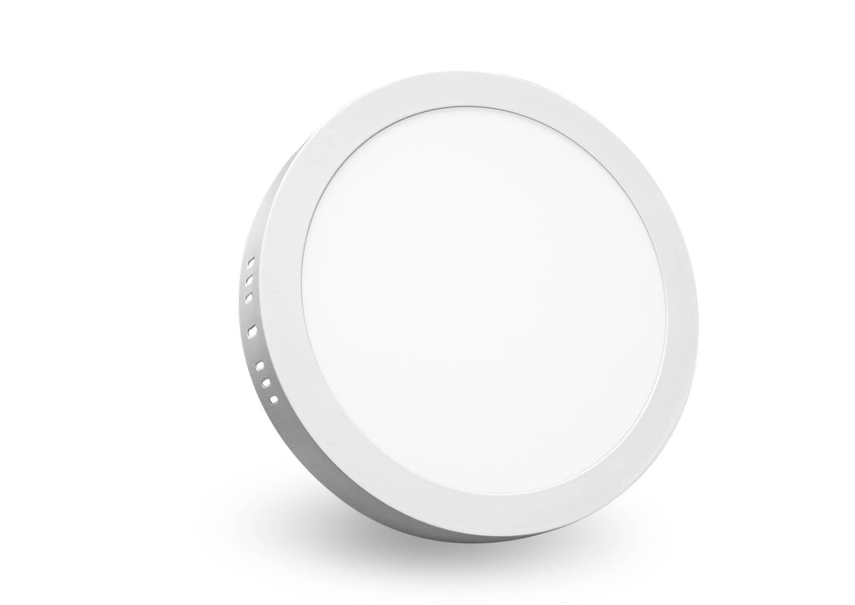 LED Universum LED Aufbau-Panel rund weiß 18W kaltweiß 6000K 1440lm UGR≤22 CRI>80 Ø225xH30mm