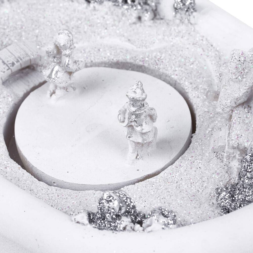 LED Universum LED Deko Badewanne Bath Tub mit weihnachtlicher Szenerie batteriebetrieben Epoxy Resin Figur Tisch & Fenster Dekoration