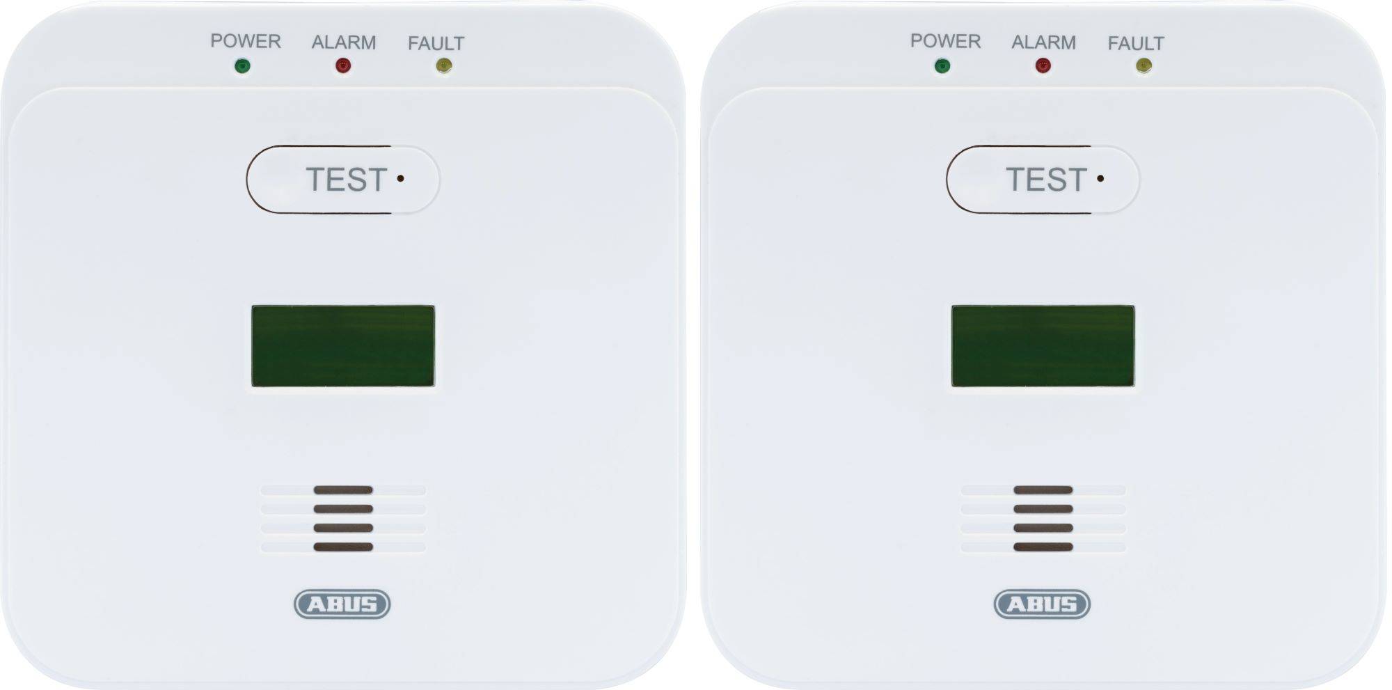 ABUS Kohlenmonoxid-Warnmelder COWM510 - CO-Melder mit 10-Jahres-Sensor - 2er Set