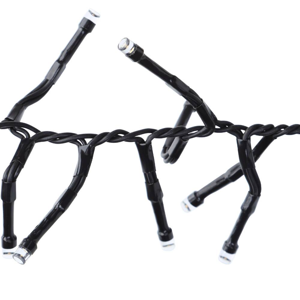 LED Universum LED Lichterkette 500 LEDs 10m (5m beleuchtet +5m Zuleitung) 24V 7,5W warmweiß mit Steckernetzteil IP44 2400K