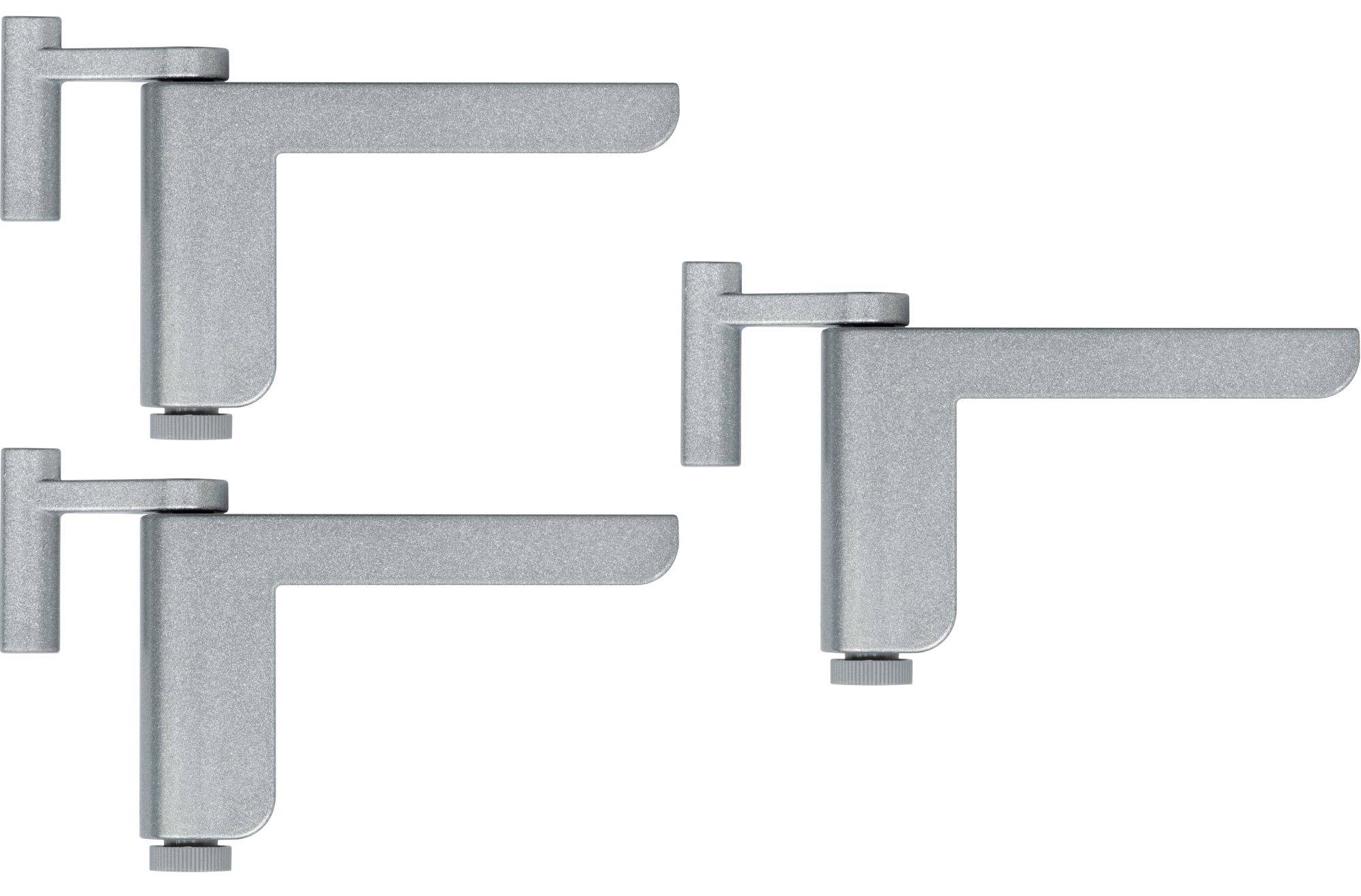 ABUS Türschließer 2603 für leichte Innentüren – silber– 3er Set