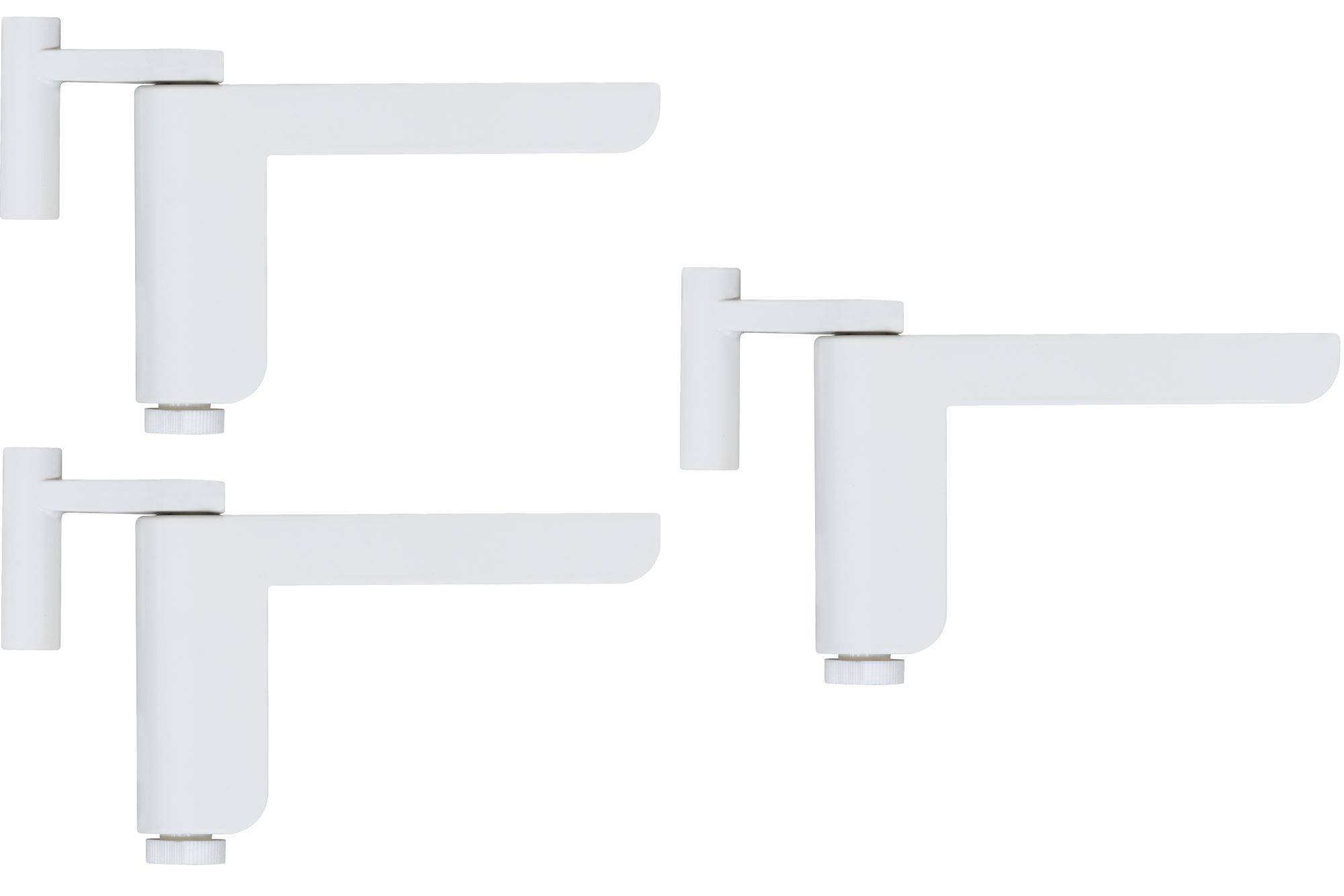 ABUS Türschließer 2603 für leichte Innentüren – weiß – 3er Set