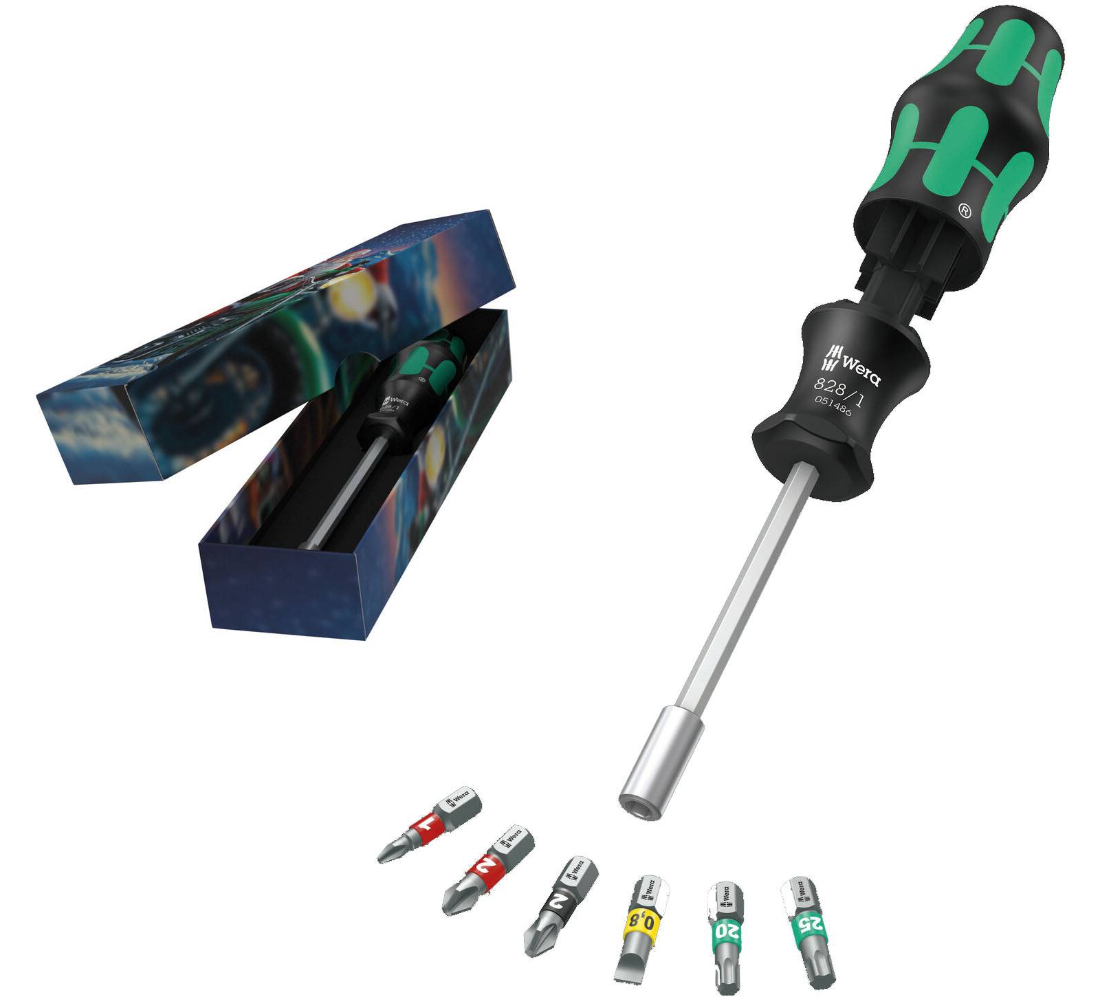 Wera Kraftform Kompakt 27 Set 1 Schraubendreher mit Bit-Magazin Christmas 2025