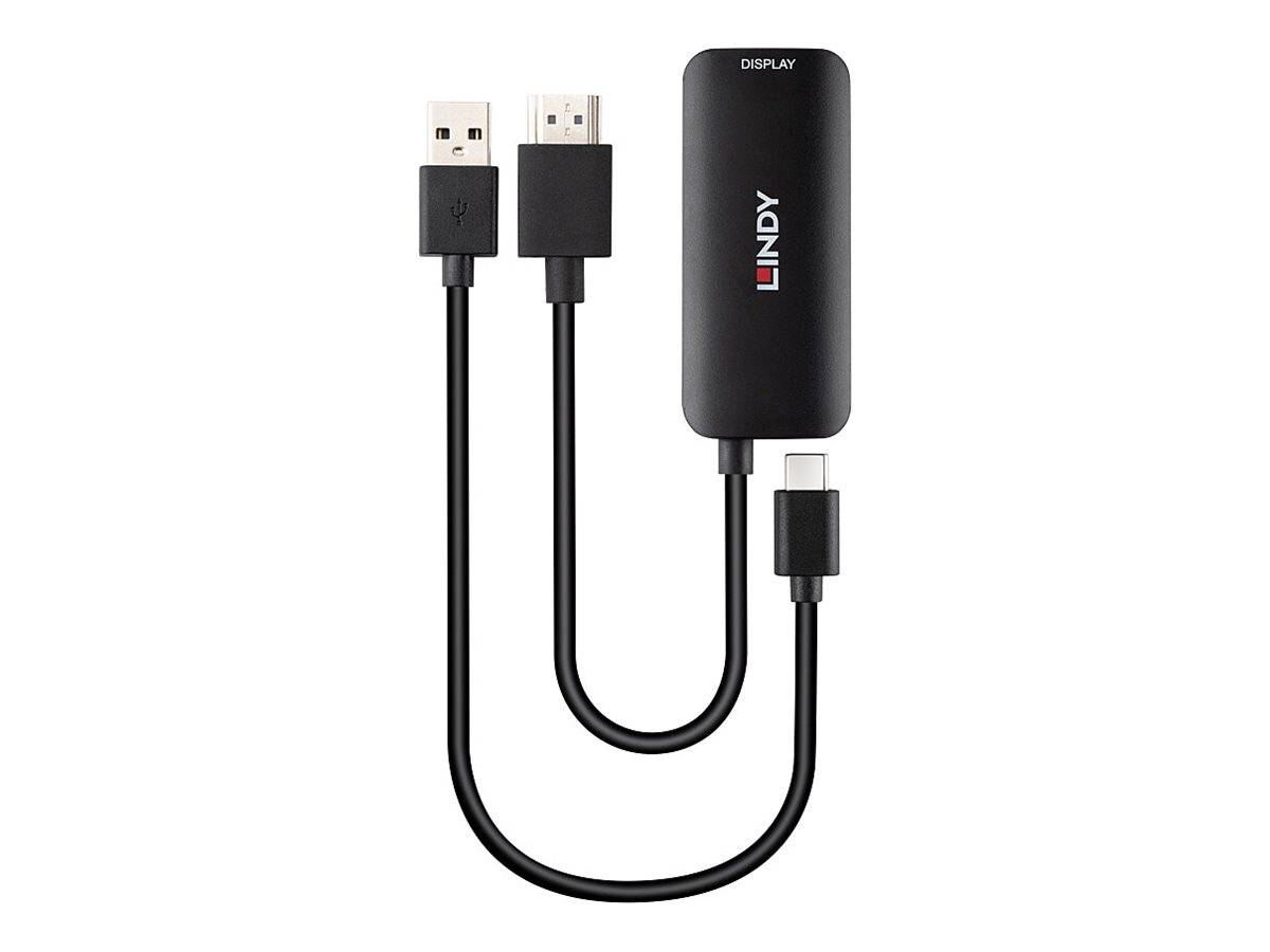 LINDY Konverter HDMI auf USB Typ C mit USB STromversorgung