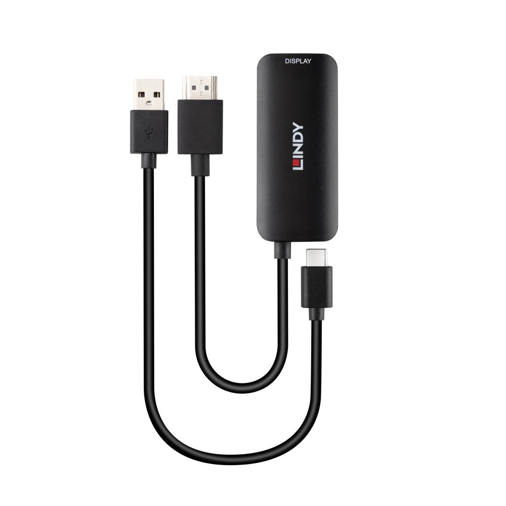 LINDY Konverter HDMI auf USB Typ C mit USB STromversorgung