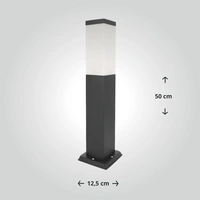 LED Universum - Sockelleuchte "FREDDY" anthrazit 50cm eckig LED Universum - Sockelleuchte "FREDDY" anthrazit 50cm eckig