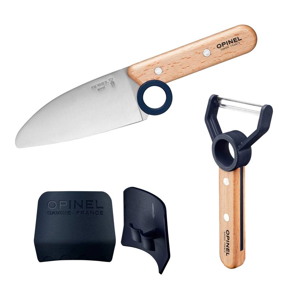 Opinel LE PETIT CHEF Kinder Küchen-Set 3 teilig - Blau