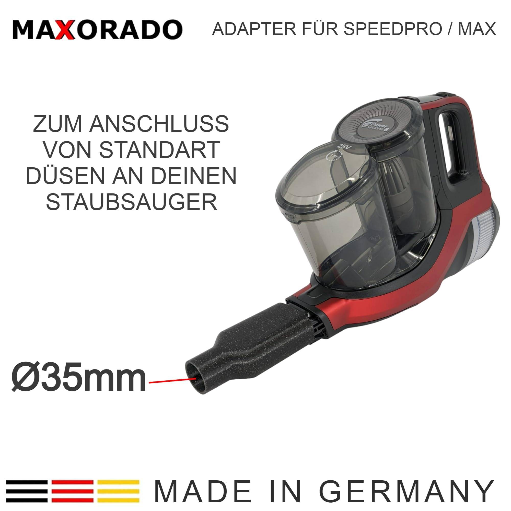 Staubsauger 35mm Adapter passend für Philips Speedpro Max Aqua Ersatzteil Zubehör Ersatzteile Anschluss 35 mm DN35 Rohrdurchmesser