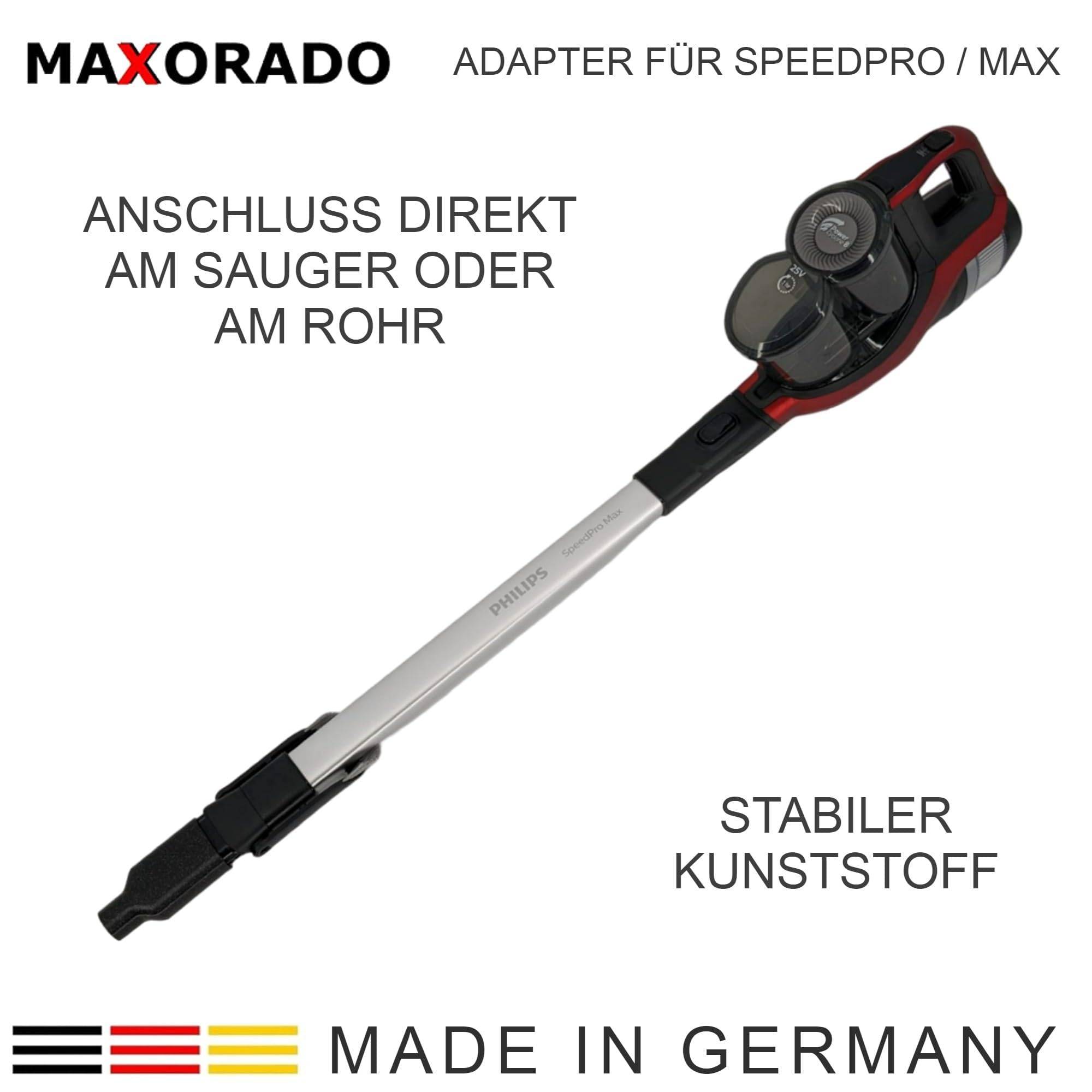 Staubsauger 35mm Adapter passend für Philips Speedpro Max Aqua Ersatzteil Zubehör Ersatzteile Anschluss 35 mm DN35 Rohrdurchmesser