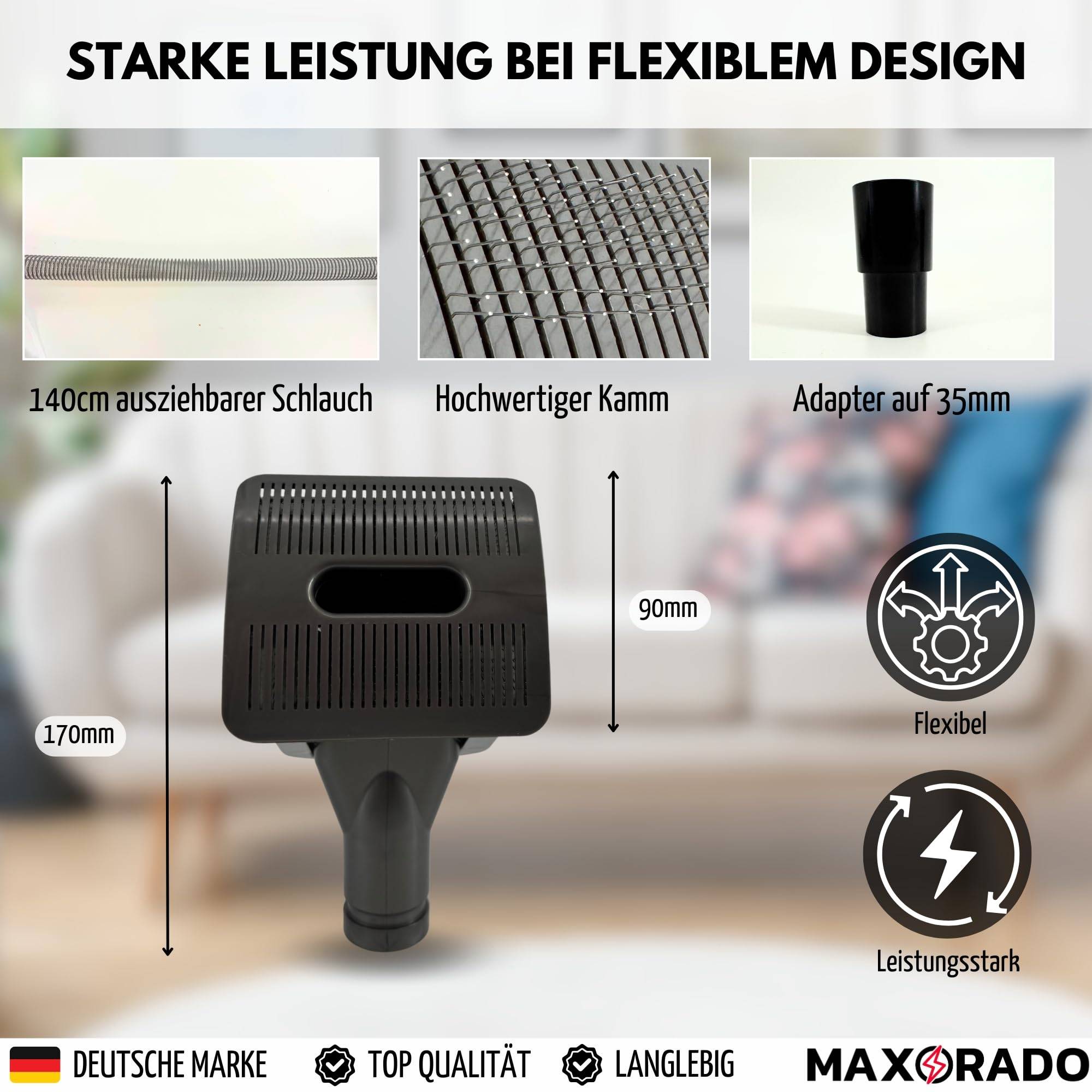 Tierhaar Fellbürste mit Schlauch Staubsauger Fellpflege Set Hund Katze für Dyson V6 V7 V8 V10 V11 V12 V15