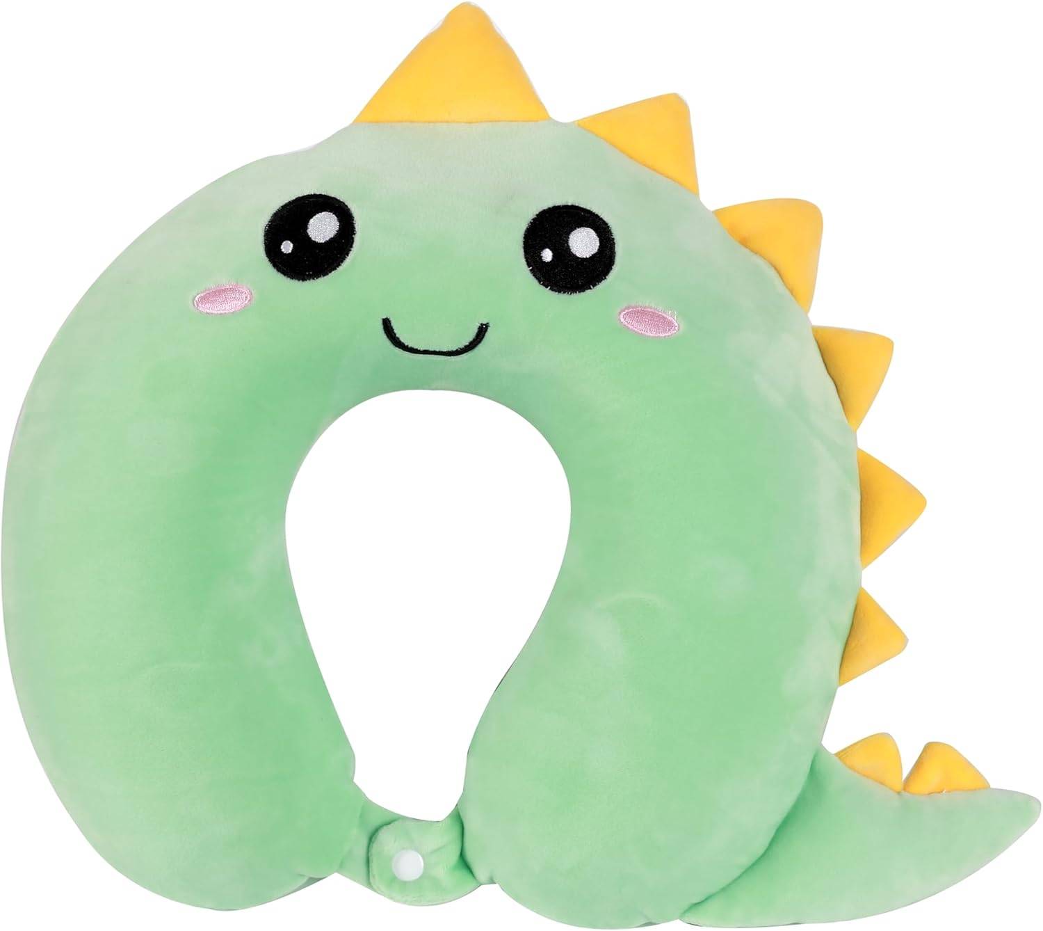 I-TOTAL® Reisekissen Nackenkissen weich für Nackenstützen Motiv Dino