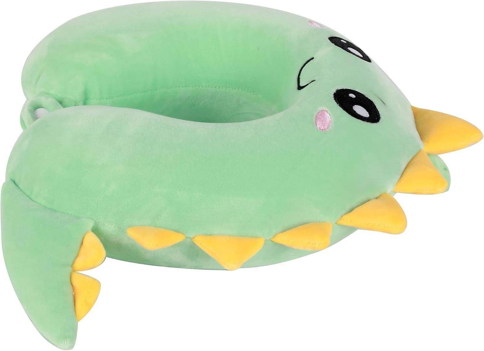 I-TOTAL® Reisekissen Nackenkissen weich für Nackenstützen Motiv Dino