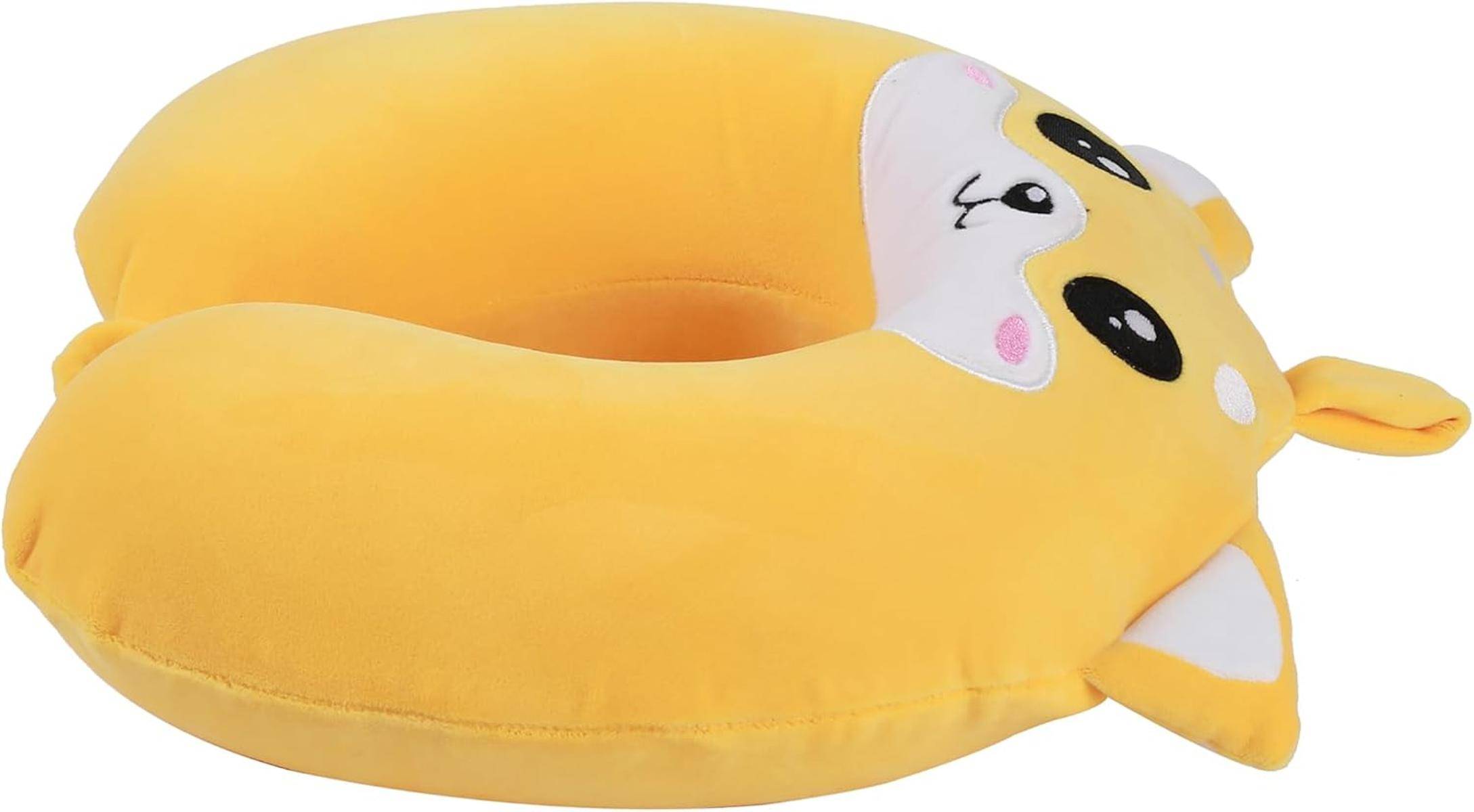 I-TOTAL® Reisekissen Nackenkissen weich für Nackenstützen Motiv Shiba