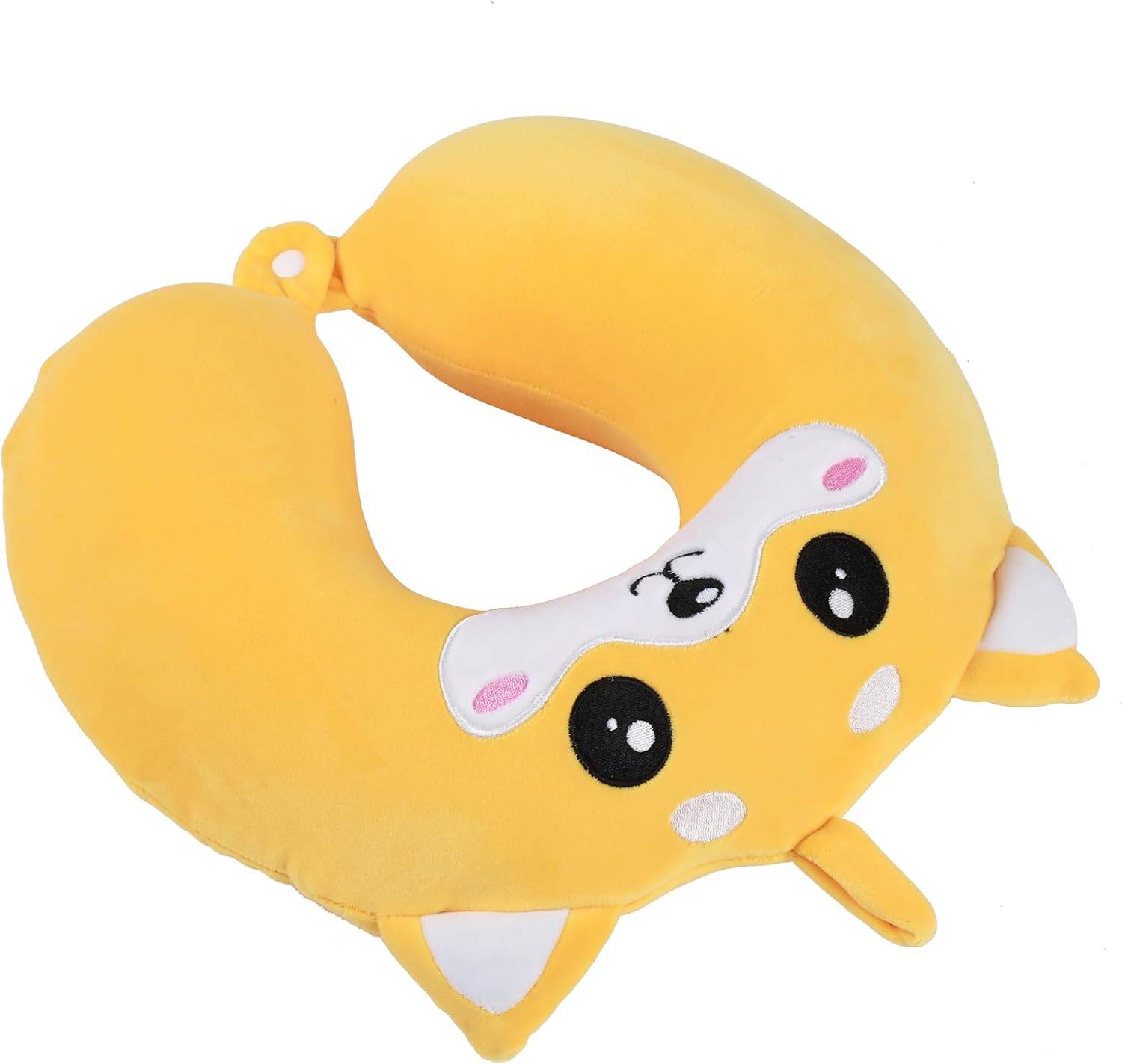 I-TOTAL® Reisekissen Nackenkissen weich für Nackenstützen Motiv Shiba