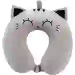 I-TOTAL® Reisekissen Nackenkissen weich für Nackenstützen Motiv graue Katze I-TOTAL® Reisekissen Nackenkissen weich für Nackenstützen Motiv graue Katze