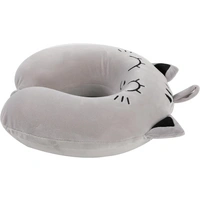 I-TOTAL® Reisekissen Nackenkissen weich für Nackenstützen Motiv graue Katze I-TOTAL® Reisekissen Nackenkissen weich für Nackenstützen Motiv graue Katze