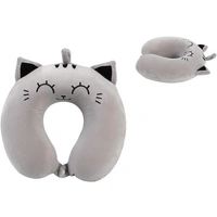 I-TOTAL® Reisekissen Nackenkissen weich für Nackenstützen Motiv graue Katze I-TOTAL® Reisekissen Nackenkissen weich für Nackenstützen Motiv graue Katze