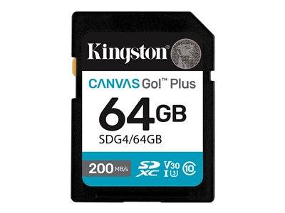 SD Card 64GB Kingston SDXC Canvas Go Plus C10 retail Multimedia-Technik SD Karten