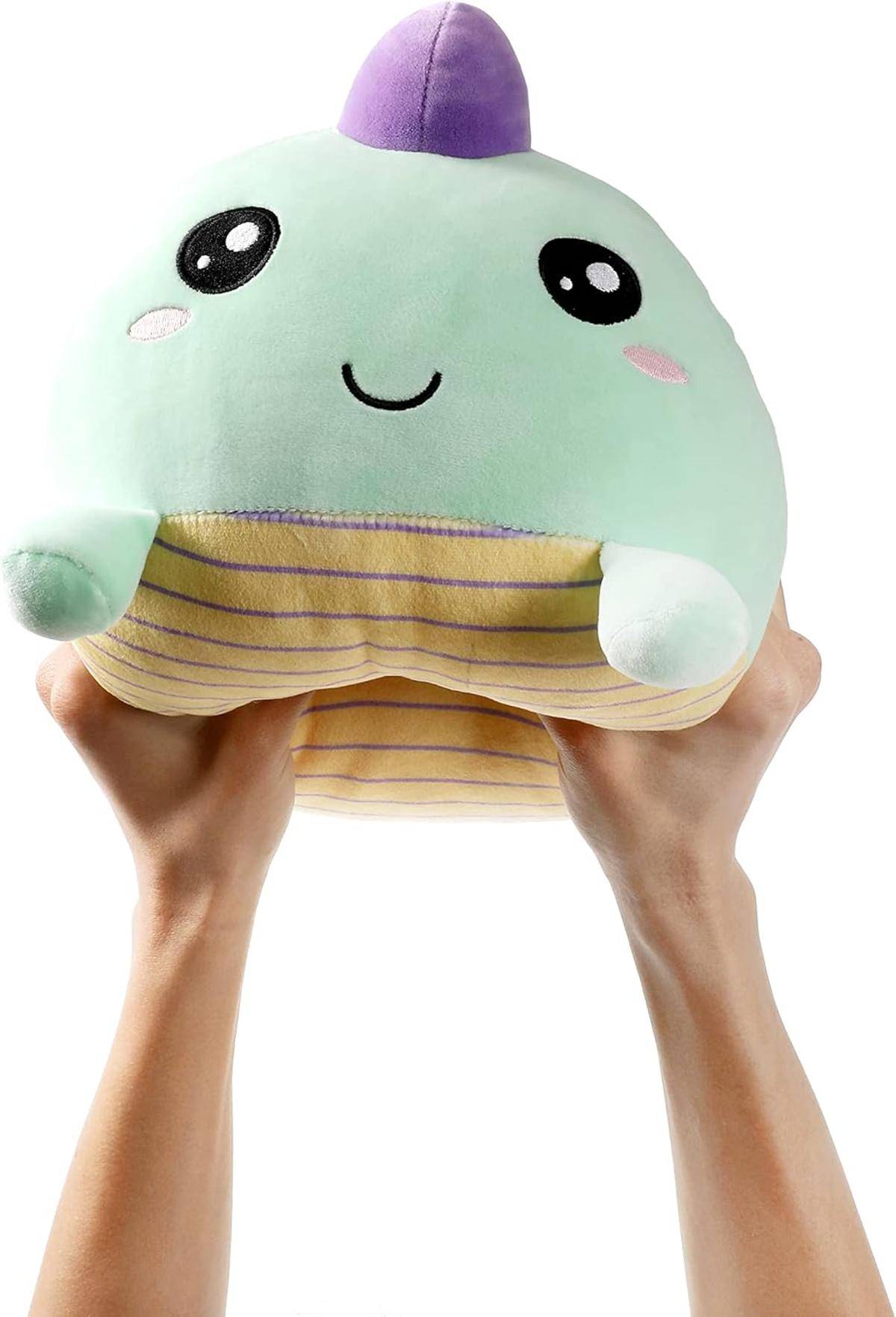 I-TOTAL® Dekoratives Kissen für Bett Sofa Bequem und kuschelig Dino