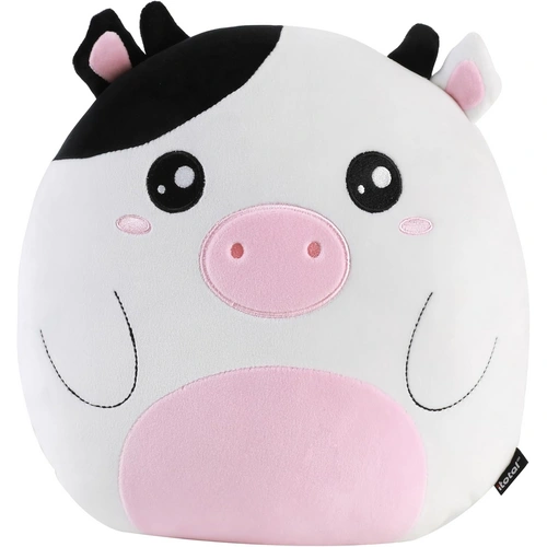 I-TOTAL ® - Dekokissen für Kinder/Wohnzimmer, Flauschiges Stoffkissen in Form Kuh I-TOTAL ® - Dekokissen für Kinder/Wohnzimmer, Flauschiges Stoffkissen in Form Kuh