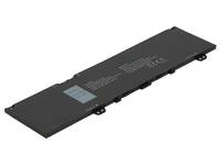 Schwarze Laptop-Batterie in Perspektive auf weißem Hintergrund dargestellt.