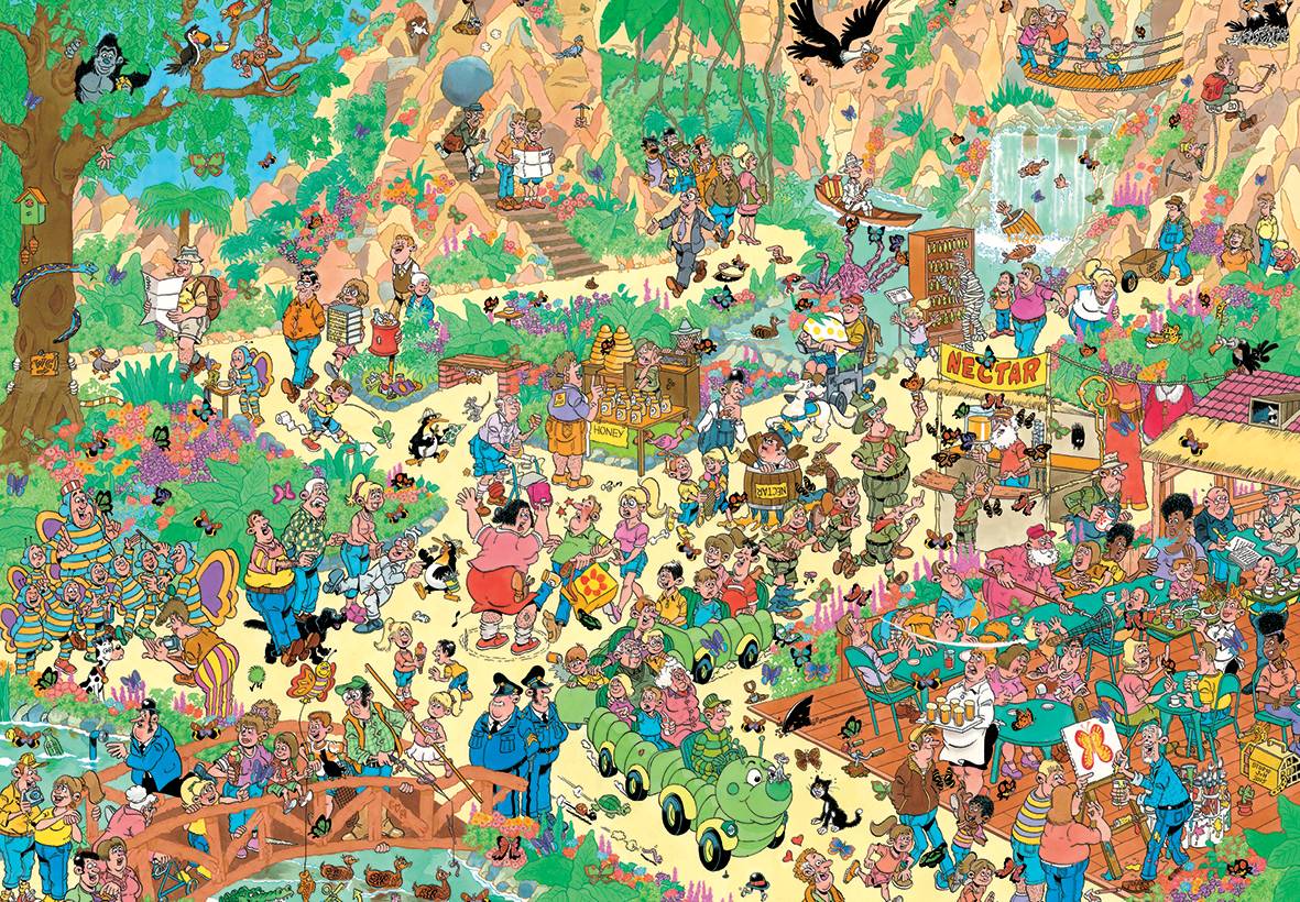 Jan van Haasteren, Traumhaft schöne Schmetterlinge, 2000 Teile Puzzle