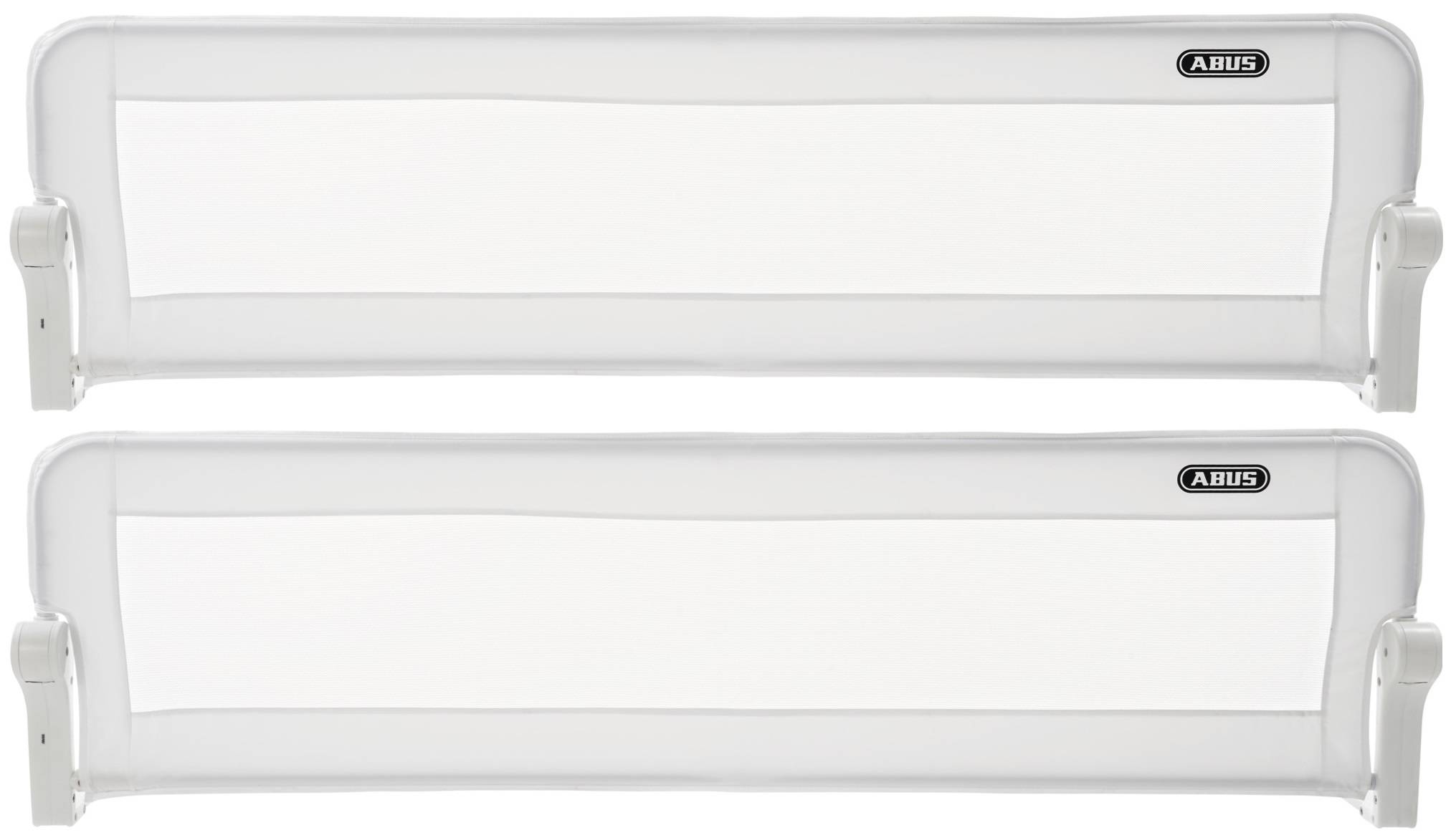 ABUS Bettgitter Eric für Babys und Kinder - 150 cm - weiß- 2er Set