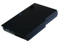 Schwarzes rechteckiges elektronisches Gerät oder Akku-Pack in perspektivischer Ansicht auf weißem Hintergrund.